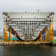 Illustration for article titled Pictures Of The Worlds Biggest Ship Being Built